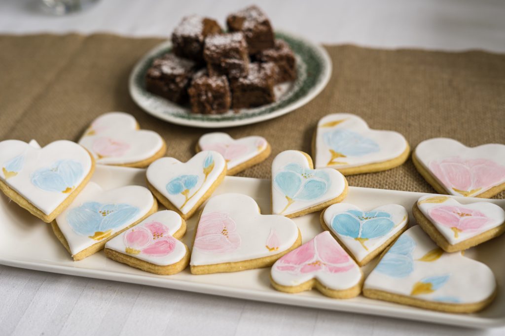 Wedding heart cookies