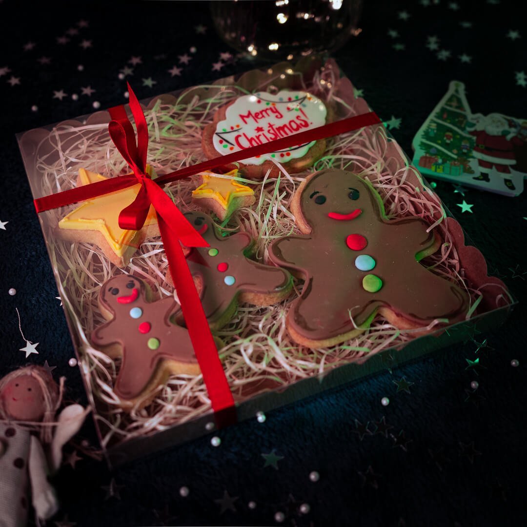 Gingerbread men cookie gift set