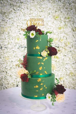 Great Southern Hotel Green Gold Wedding Cake Gabi Bakes Cakes - Some of my favourite wedding venues in Killarney - Gabi Bakes Cakes